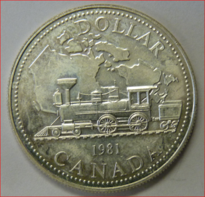 Canada 1 dollar 1981 trein